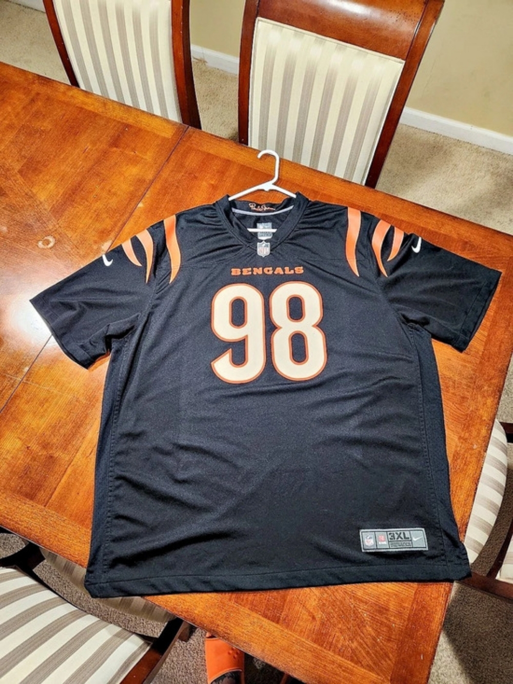 Nike NFL Cincinnati Bengals D.J. Reader #98 Game Jersey D.J. Reader Bengals #98